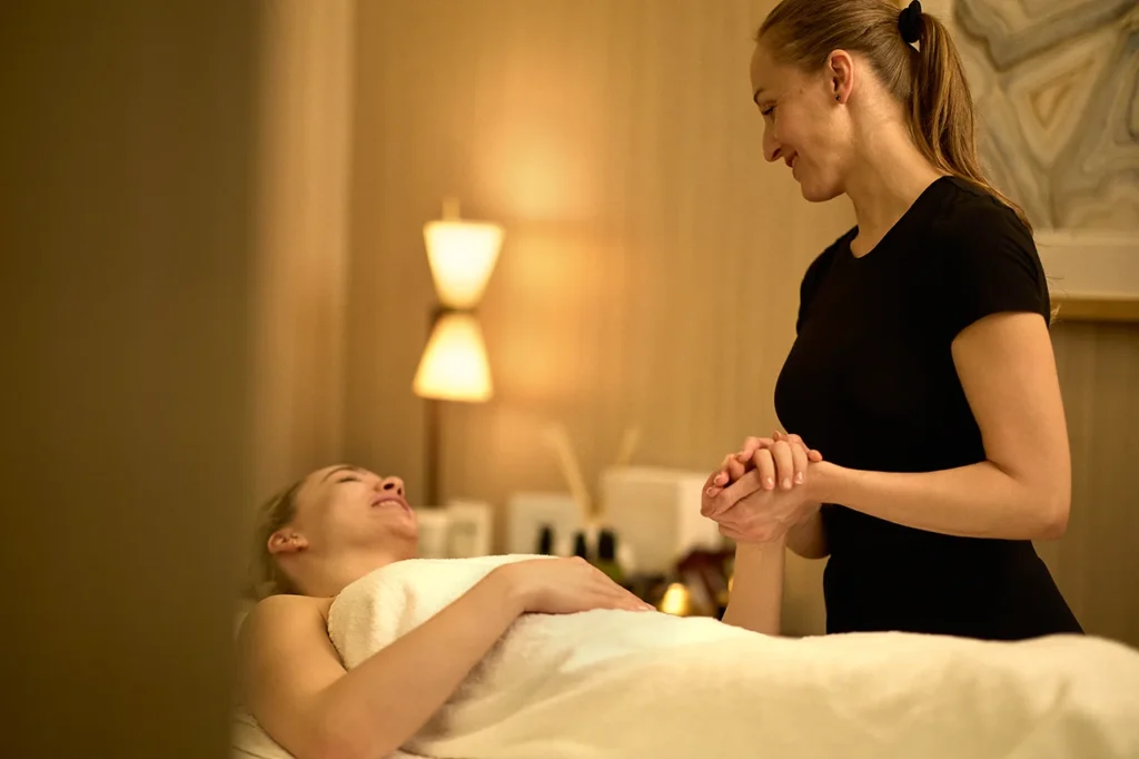 Luxury massage at The Ritz-Carlton Berlin spa with individual treatment